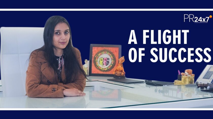A flight of success: Neha Gour, VP of PR 24×7 bagged the first edition of the PR and Communication Aces 2021 Award