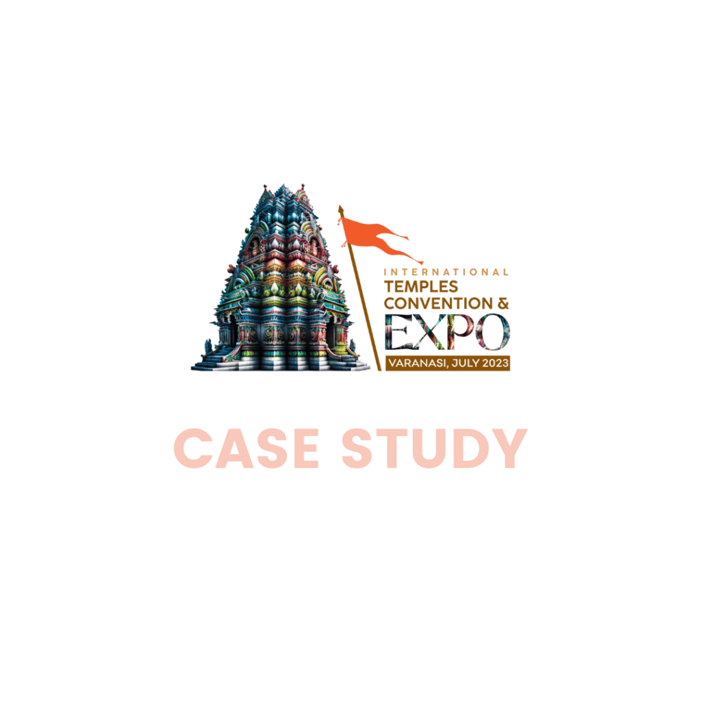 "International Temples Convention & Expo 2023 logo used in the PR 24x7 case study."